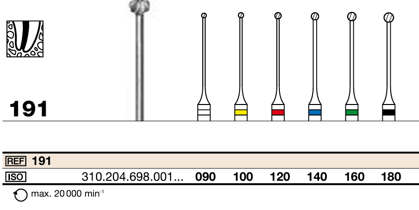 Foret Endodontie 191 CA (204) bte/5