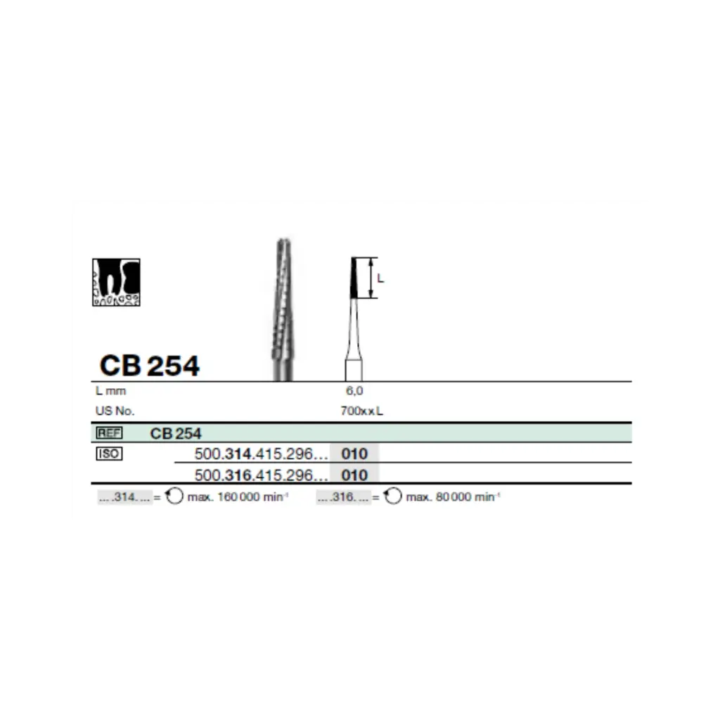 FR CB254 Turbine Extra-long (316) D010 bte/5
