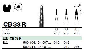 [89060] FR CB33R Turbine Extra-long (316) D016 bte/5