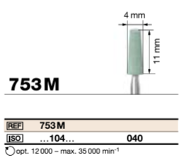 [83004] Pierre Abrasive 753MA PAM (104) D040 bte/2